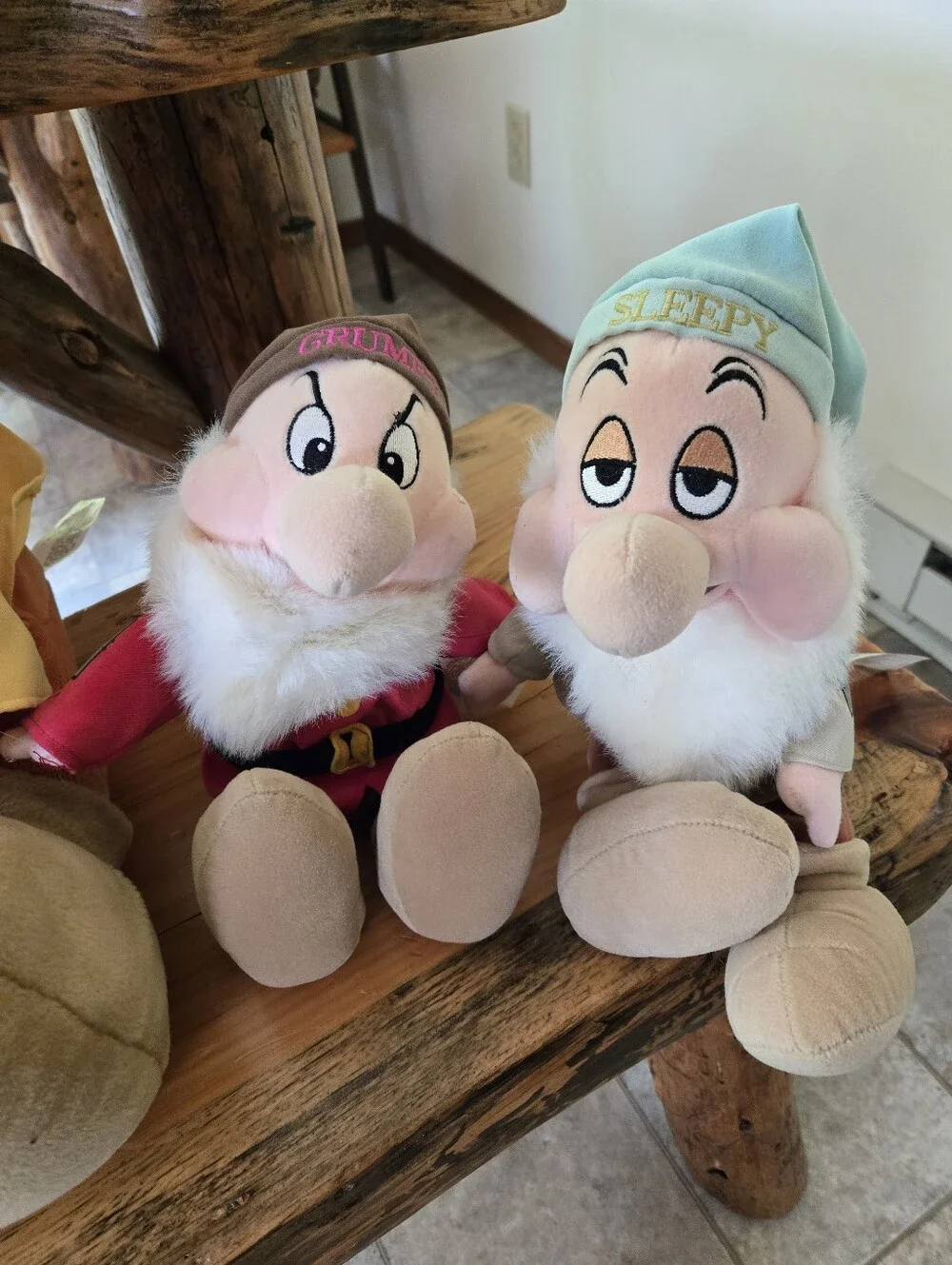 Vintage 90s Disney Seven Dwarfs Plushies